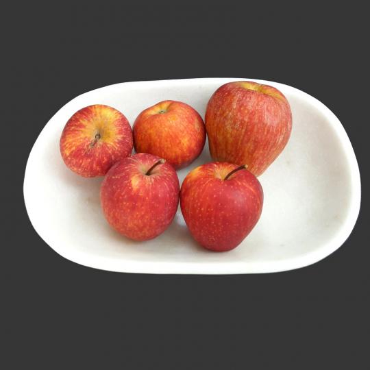 Hand-Carved Oval Marble Tray